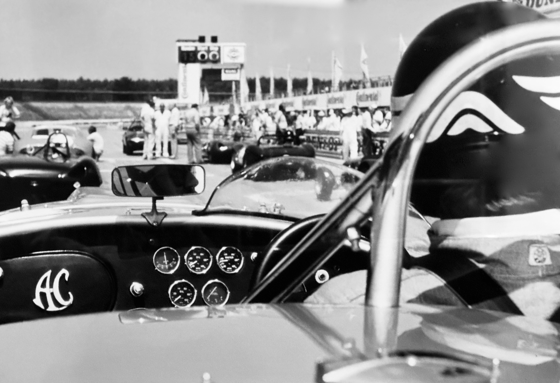 Author Rolf Versen in the cockpit of the Shelby Cobra COB6043